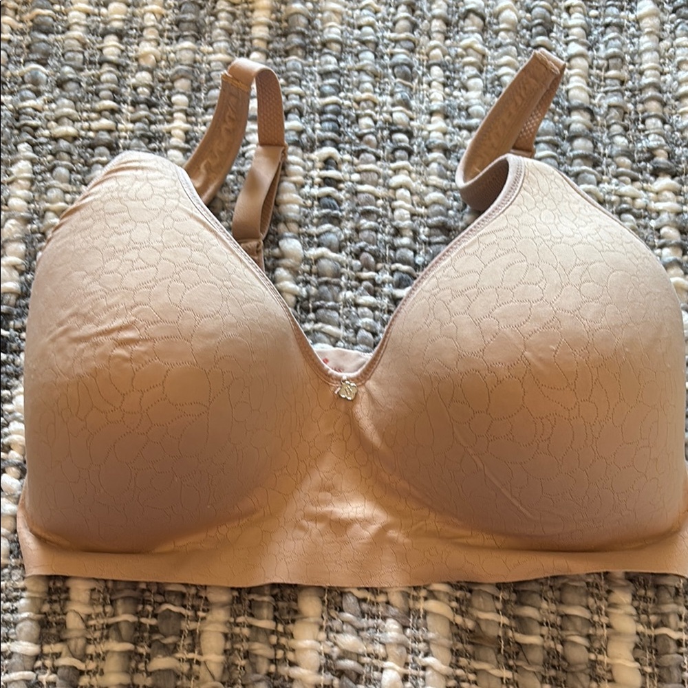 Breezies Elegant and soft Tan Bra EUC SZ 36DDD